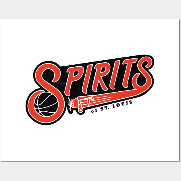 Defunct Spirits of St. Louis ABA Basketball Wall Art by LocalZonly